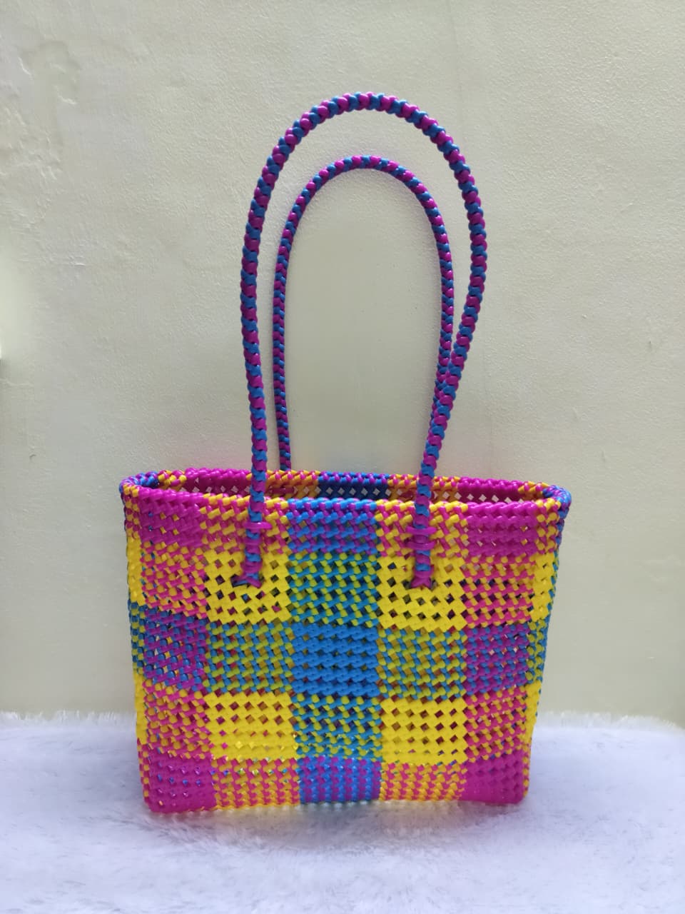 Medium Basket | Madras Checked